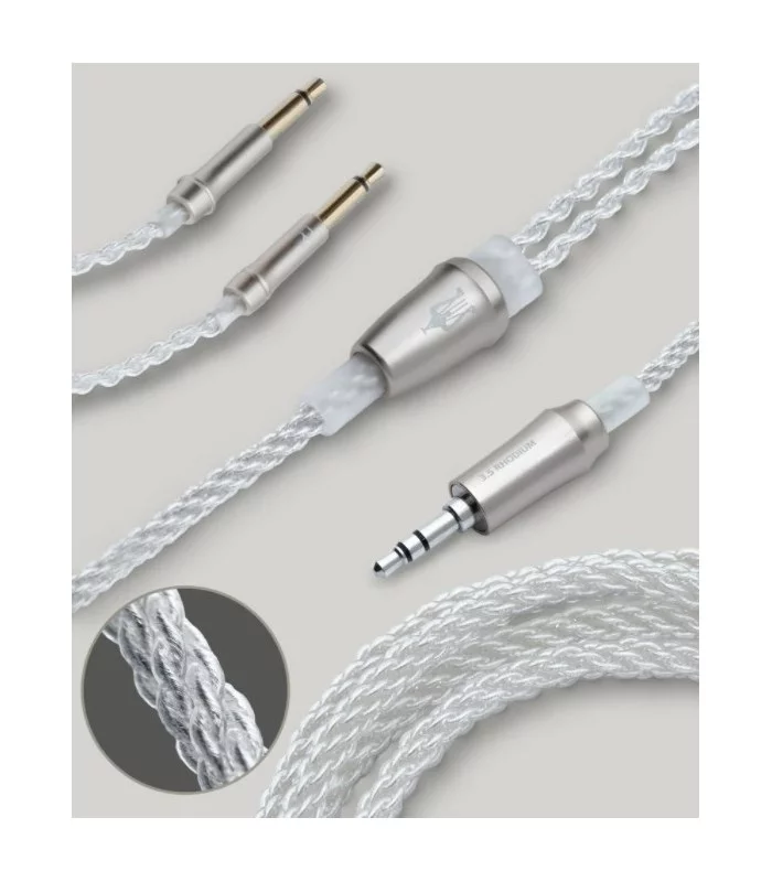 Meze Audio 99 Silver plated upgrade cable jack 3,5mm