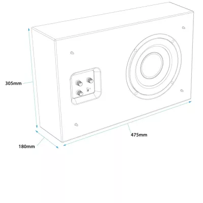 Gallo Acoustics ProfileSub On-Wall Subwoofer à Genève | Digistore.ch