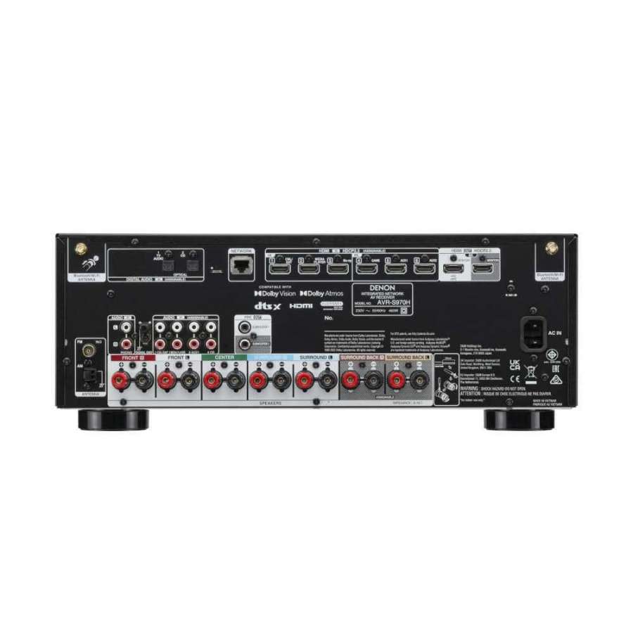 Denon AVR-S970H black Ampli-tuner 7.2 canaux avec vidéo 8K et audio 3D