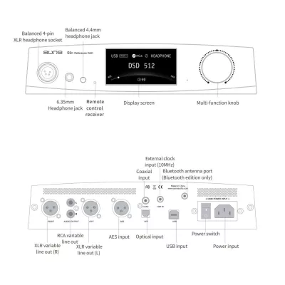 Aune S9c Pro BT | DAC et amplificateur de casque avec Bluetooth à Genève | Digistore.ch