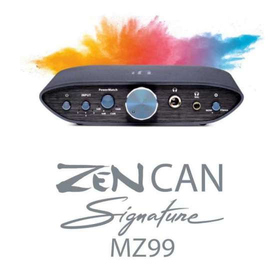 iFi Audio ZEN CAN Signature MZ99 | Amplificateur de casque parfaitement adapté au casque Meze 99