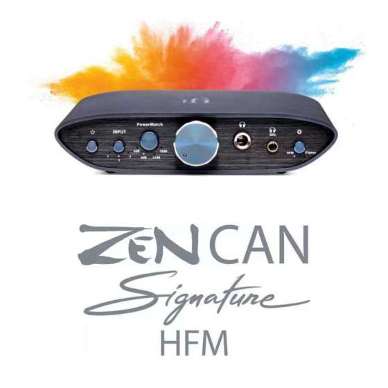 iFi Audio ZEN CAN Signature HFM | Amplificateur de casque parfaitement adapté aux casques Hifiman