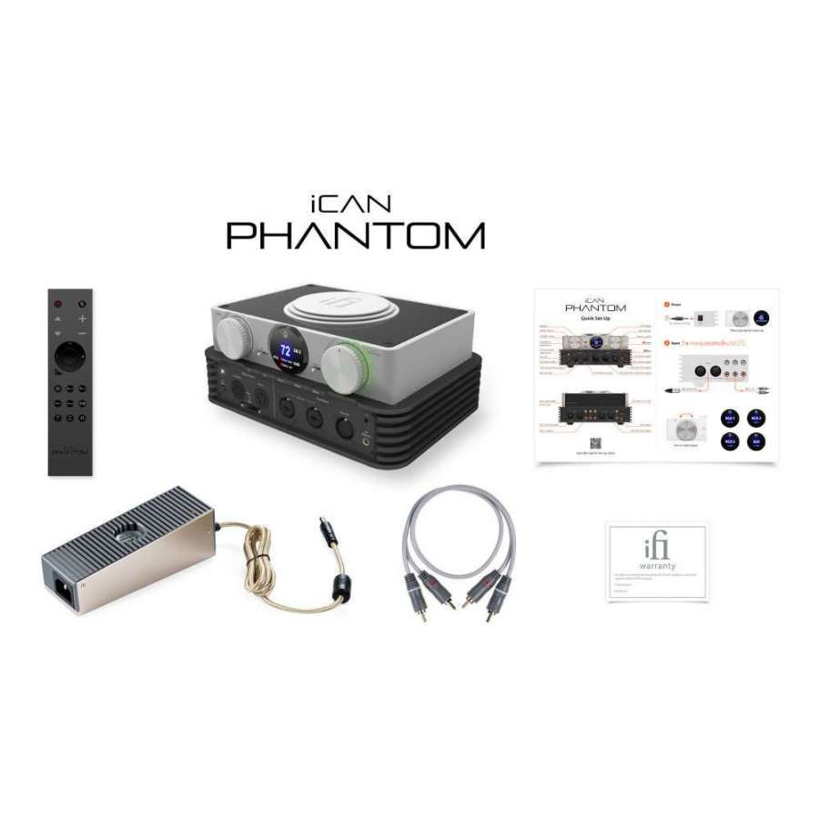 iFi Audio iCAN Phantom | Préamplificateur et amplificateur de casque pour casques dynamiques, magnétostat ou électrostat