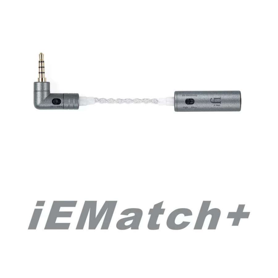 iFi Audio iEMatch+ | Améliorateur de son avec commutateur de gain pour appareils/écouteurs de 3,5 mm