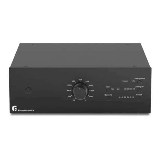 Pro-Ject Phono Box DS3 B | True Balanced, Dual Mono & Fully Discrete Audiophile Phono Stage