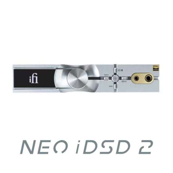 iFi Audio NEO iDSD 2 | Amplificateur de casque et DAC avec Bluetooth 5.4