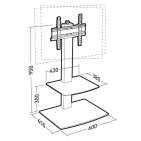 Erard Studio 600 | Pied de sol pour TV