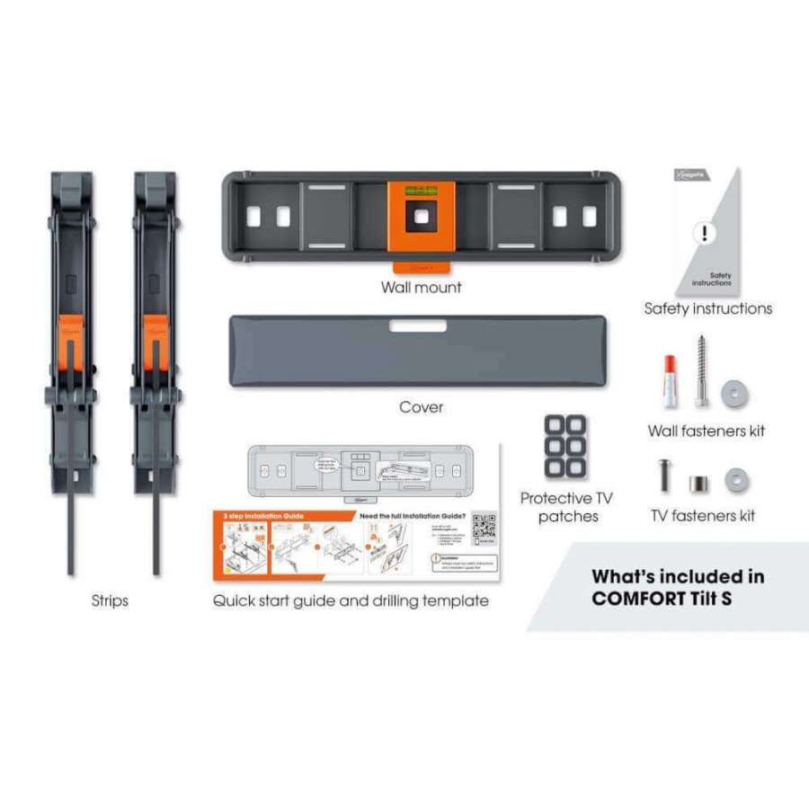 Vogel's TVM 3215 Black | Support TV Inclinable