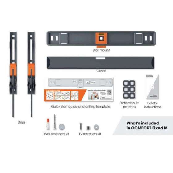 Vogel's TVM 3405 SP Black | Support TV OLED Fixe à Genève | Digistore.ch