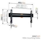 Vogel's TVM 3405 SP Black | Support TV OLED Fixe