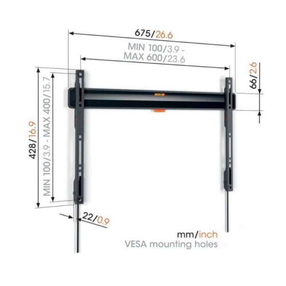 Vogel's TVM 3605 Black | Support TV Fixe à Genève | Digistore.ch