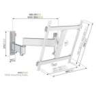 Vogel's TVM 3445 White | Support TV Orientable