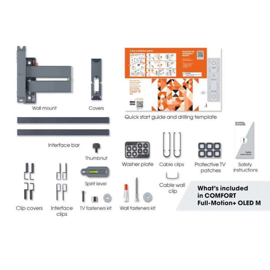 Vogel's TVM 3465 Black | Support TV OLED Orientable