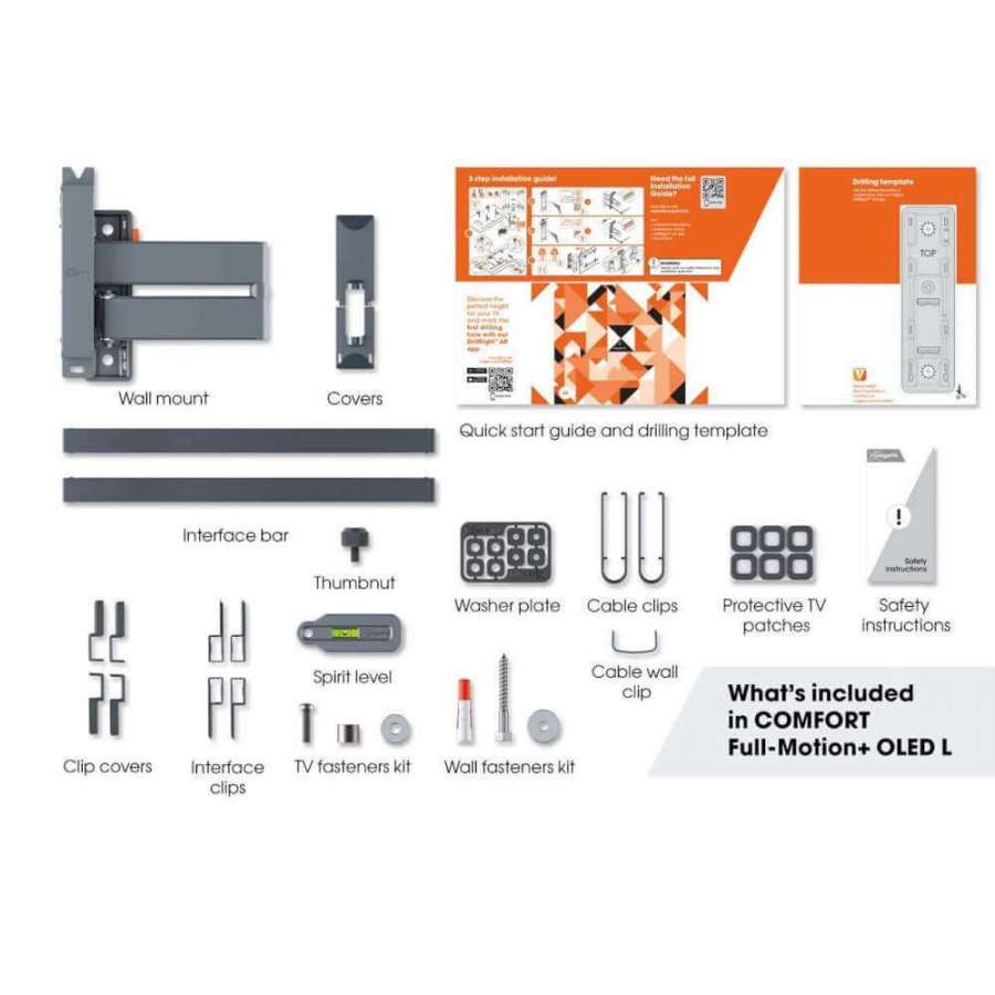 Vogel's TVM 3665 Black | Support TV OLED Orientable