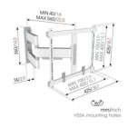 Vogel's TVM 5445 White | Support TV Orientable