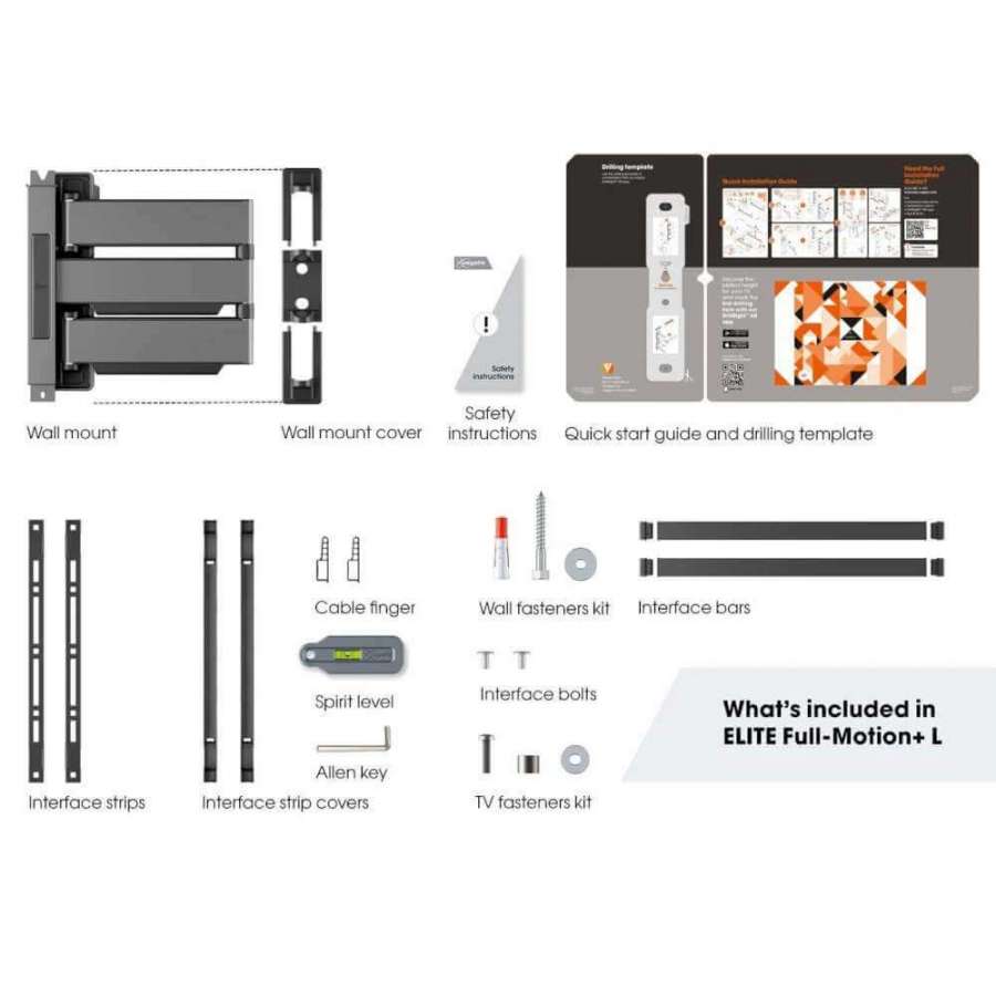 Vogel's TVM 5645 White | Support TV Orientable