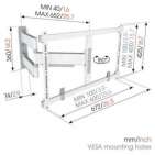 Vogel's TVM 5645 White | Support TV Orientable