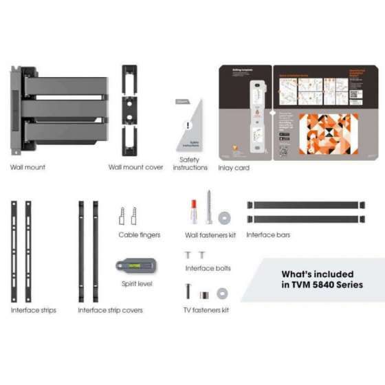 Vogel's TVM 5845 Black | Support TV Orientable à Genève | Digistore.ch