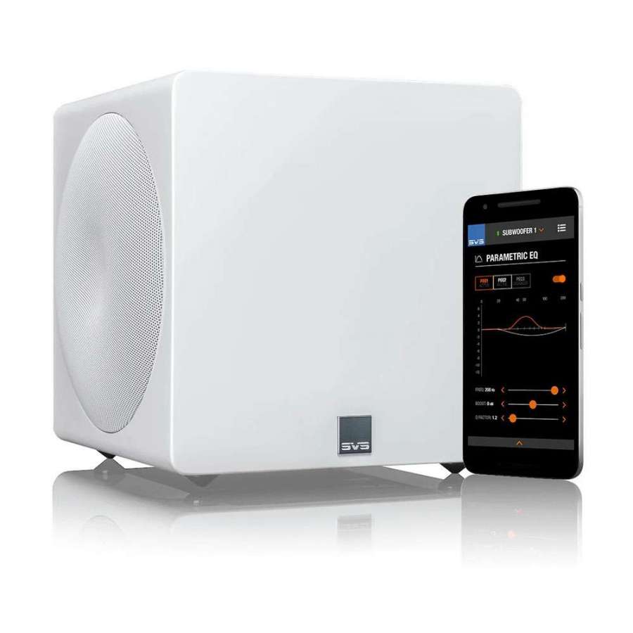 SVS 3000 Micro White High Gloss | Enclosed Home-theatre Subwoofer