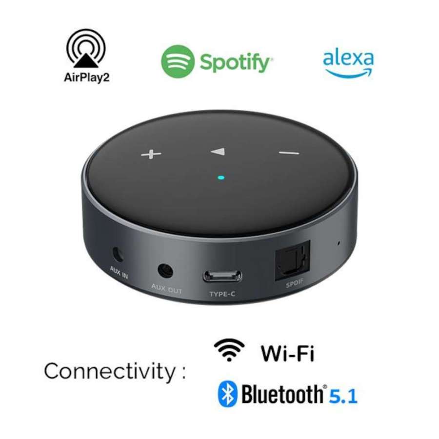 WiiM Mini Black | Hi-Res Multiroom Streamer