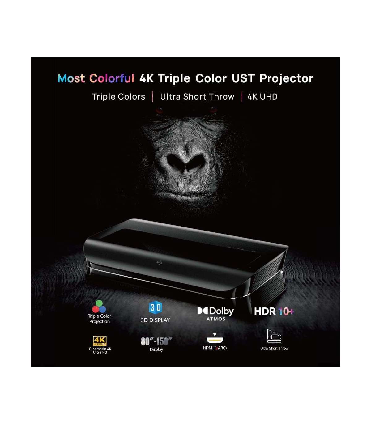 Awol LTV-2500 | 4K Triple Laser Beamer 2600 Lumen