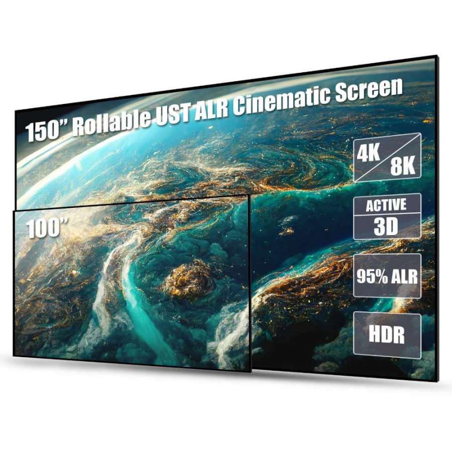 Awol Cinematic ALR-C100 | ALR 100 inch fixed projection screen