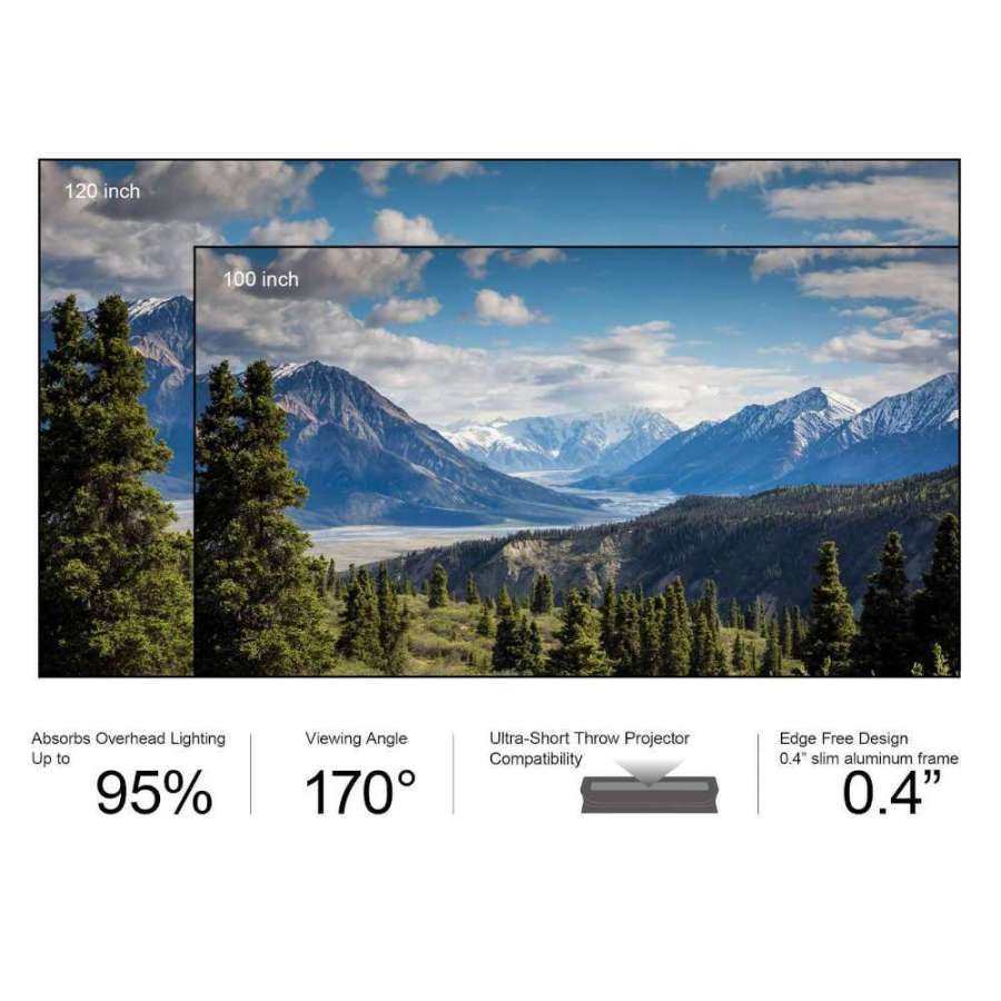 Awol Cinematic ALR-C150 | ALR 150 inch fixed projection screen