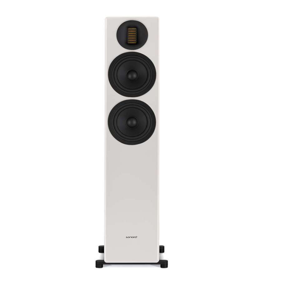 Sonoro Grand Orchestra Matte White | Enceinte Colonne Élégante pour un Accord Sonore Optimal