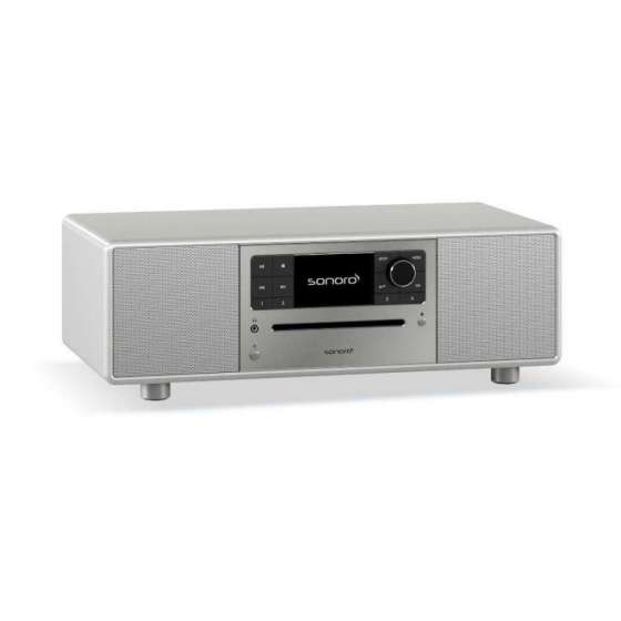 Sonoro Prestige Gloss Silver | All-in-One Wireless Music System
