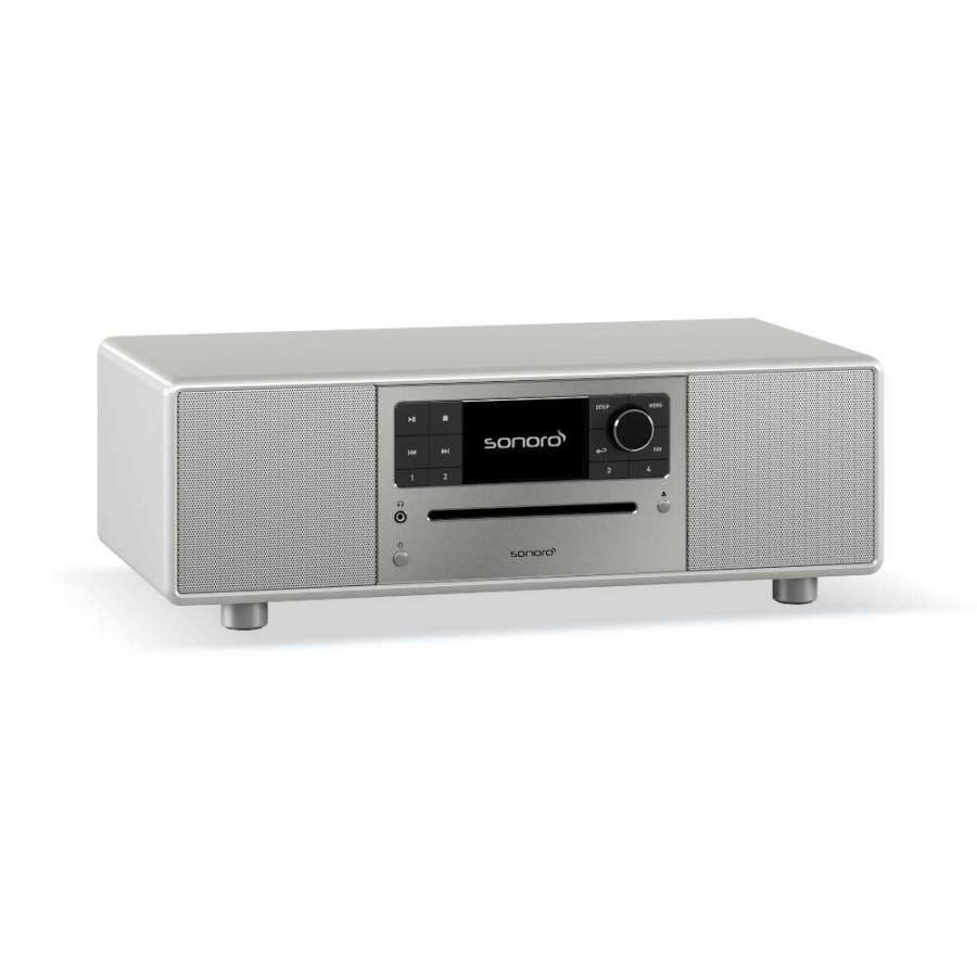 Sonoro Prestige Gloss Silver | All-in-One Wireless Music System