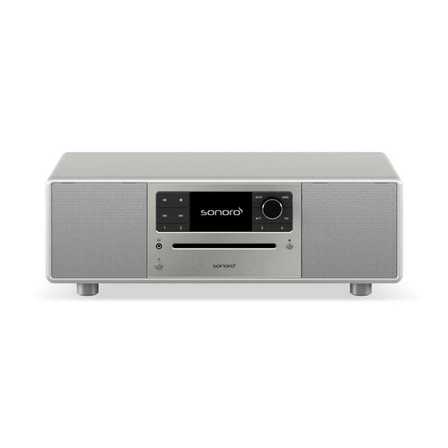 Sonoro Prestige Gloss Silver | All-in-One Wireless Music System