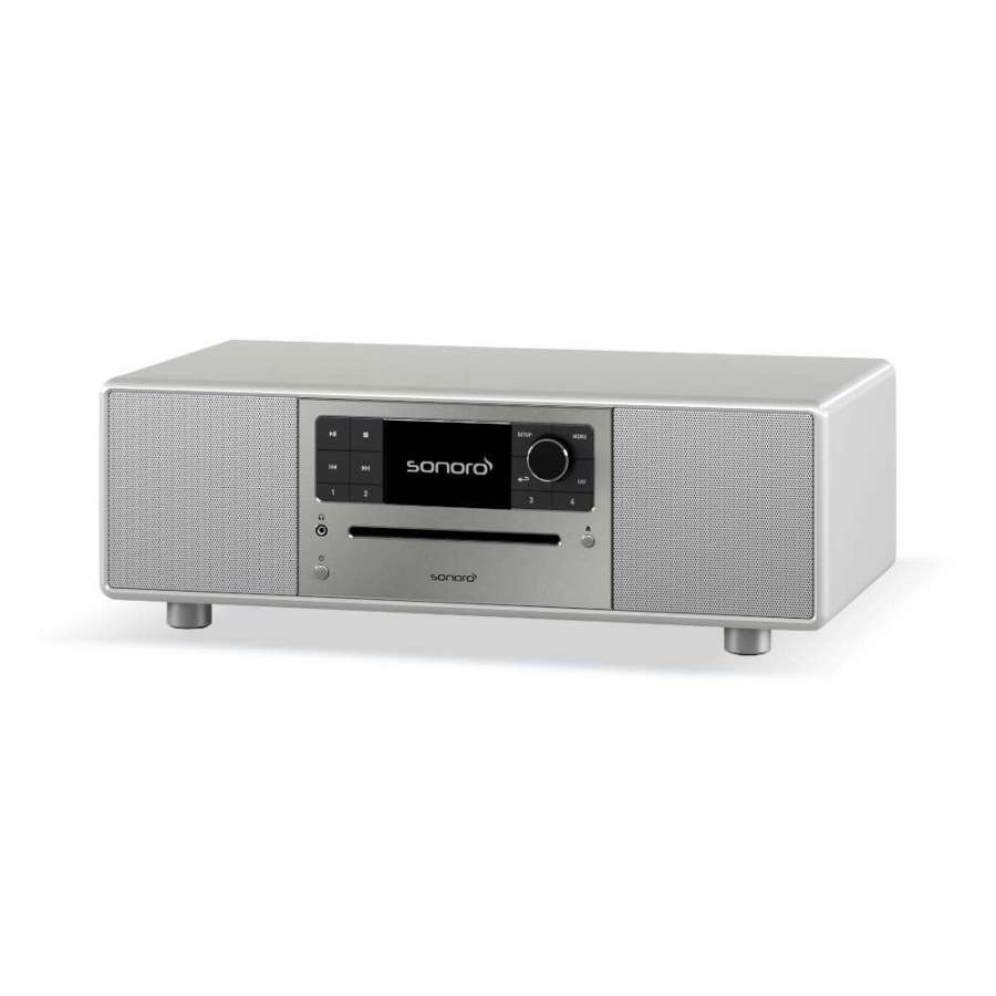 Sonoro Prestige Gloss Silver | All-in-One Wireless Music System