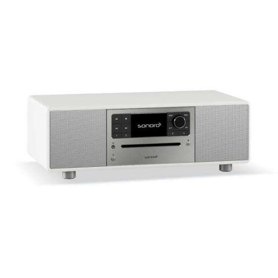 Sonoro Prestige Gloss White | All-in-One Wireless Music System