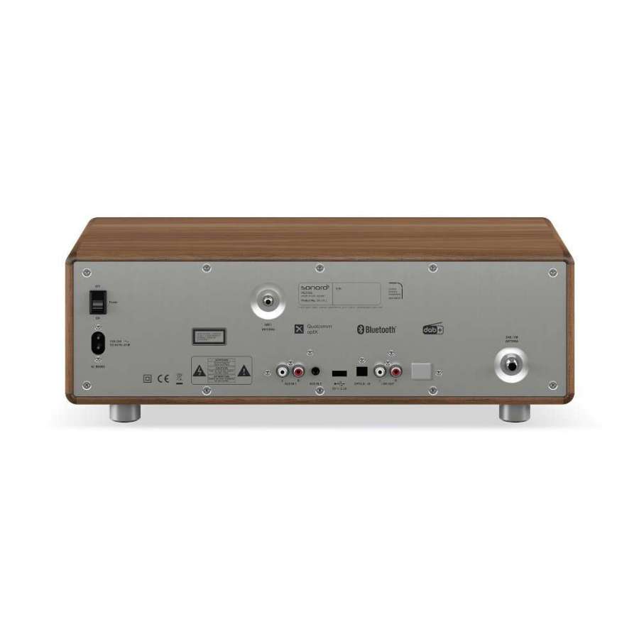 Sonoro Prestige Walnut Silver | All-in-One Wireless Music System