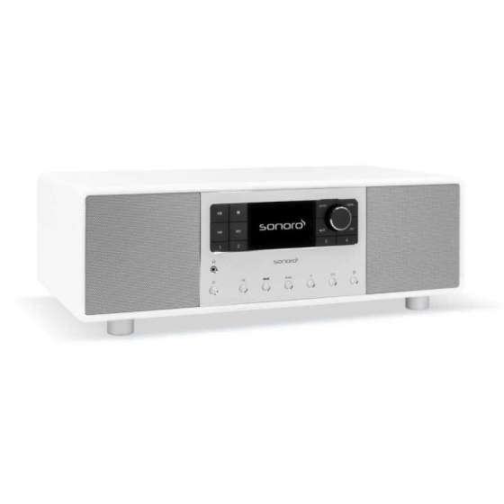 Sonoro Primus Gloss White | All-in-One Wireless Music System