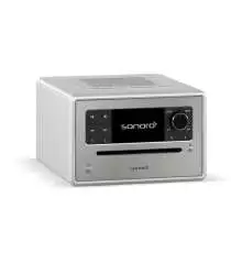 Sonoro Elite Gloss Silver | Système de Musique Polyvalent : Streaming, CD et Radio