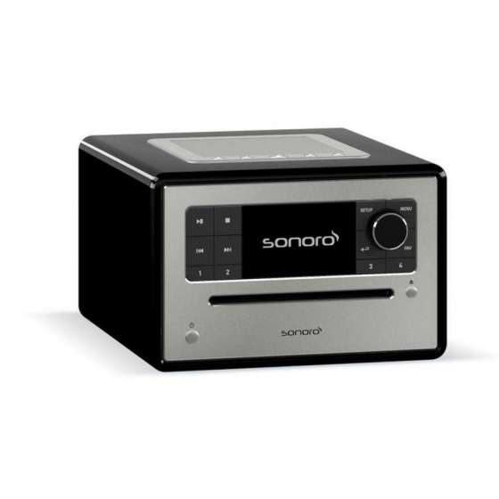 Sonoro Elite Gloss Black | Système de Musique Polyvalent : Streaming, CD et Radio