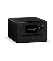 Sonoro Elite Matte Black | Système de Musique Polyvalent : Streaming, CD et Radio