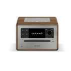 Sonoro Elite Walnut Silver | Système de Musique Polyvalent : Streaming, CD et Radio