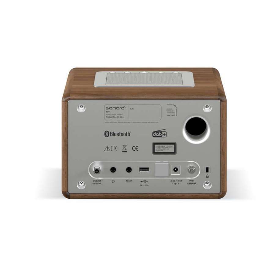 Sonoro Elite Walnut Silver | Système de Musique Polyvalent : Streaming, CD et Radio