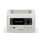 Sonoro Relax Gloss White | Radio Internet Compacte pour une Détente Instantanée