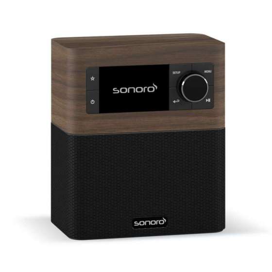 Sonoro Stream Walnut Black | Radio Internet Haut de Gamme pour un Son de Qualité Supérieure