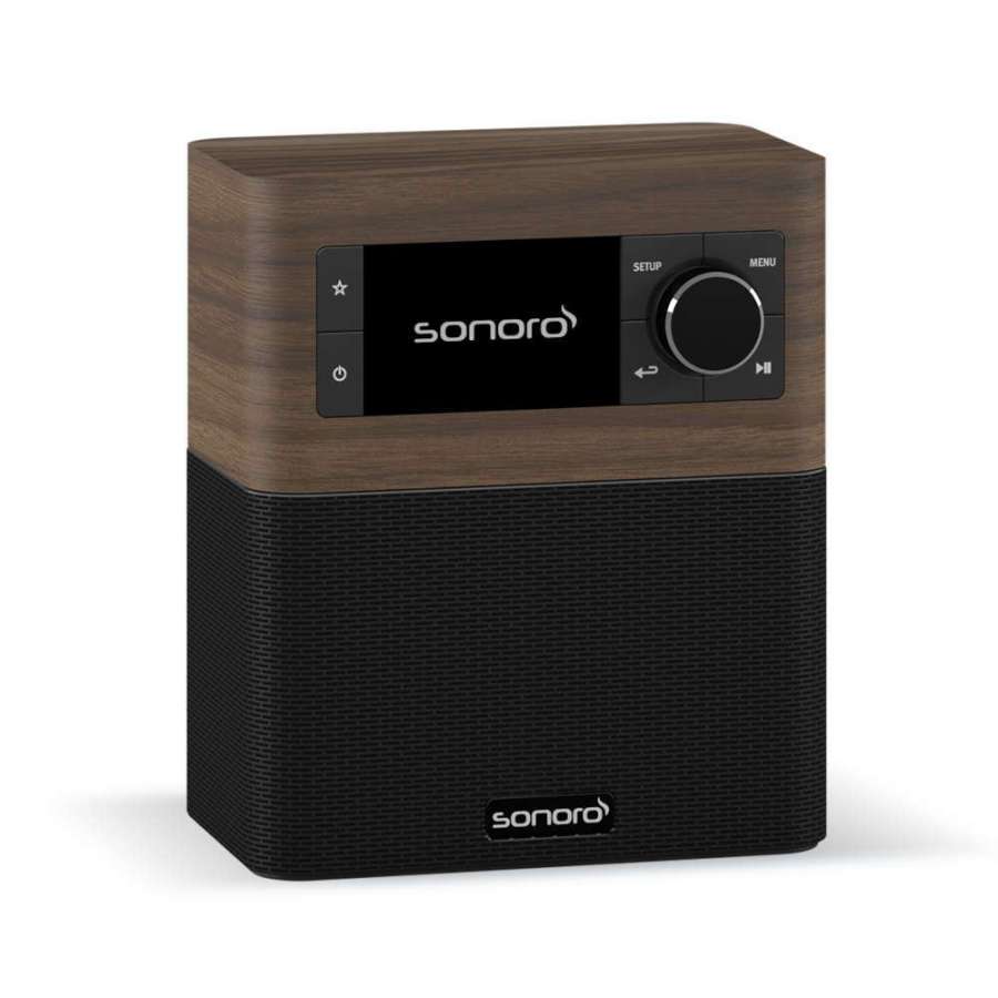 Sonoro Stream Walnut Black | Radio Internet Haut de Gamme pour un Son de Qualité Supérieure