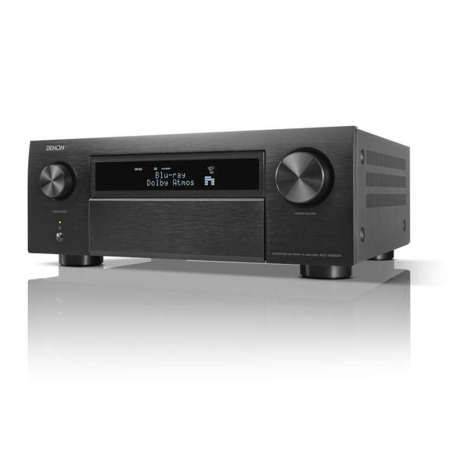 Denon AVC-X6800H Black | Reference HEOS 8K AV Receiver 11.4 canaux