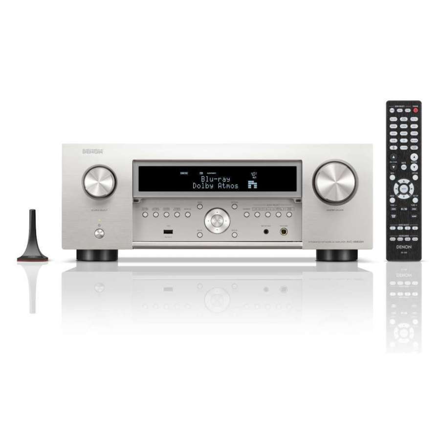 Denon AVC-X6800H Premium Silver | Reference HEOS 8K AV Receiver 11.4 canaux