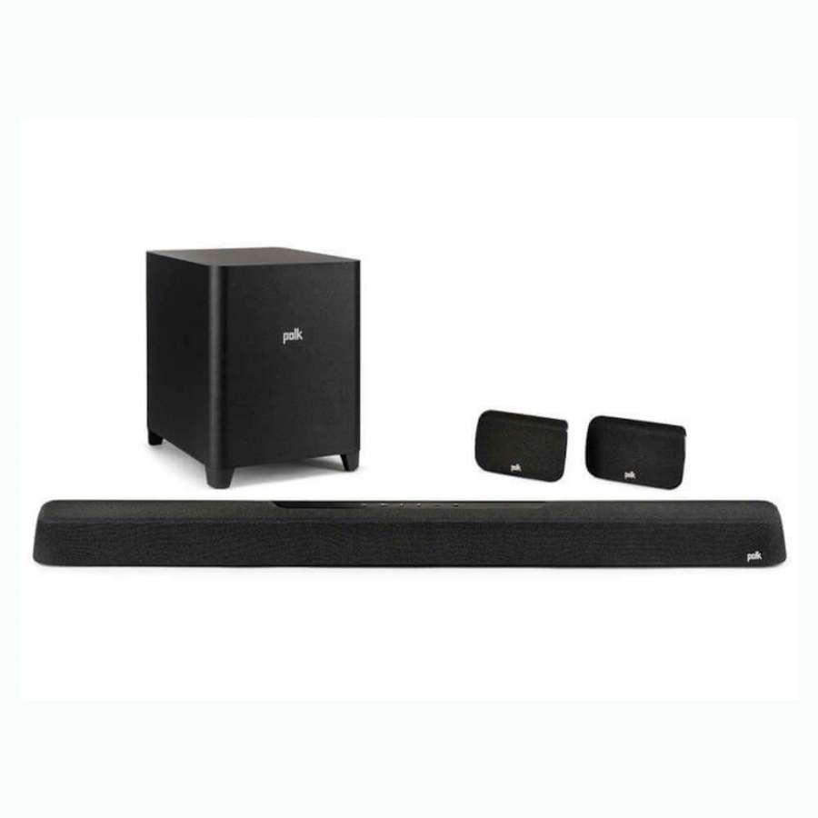 Polk Audio Magnifi Max AX SR | Système de Barre de Son Home Cinéma 7.1.2 avec Dolby Atmos et DTS:X 3D