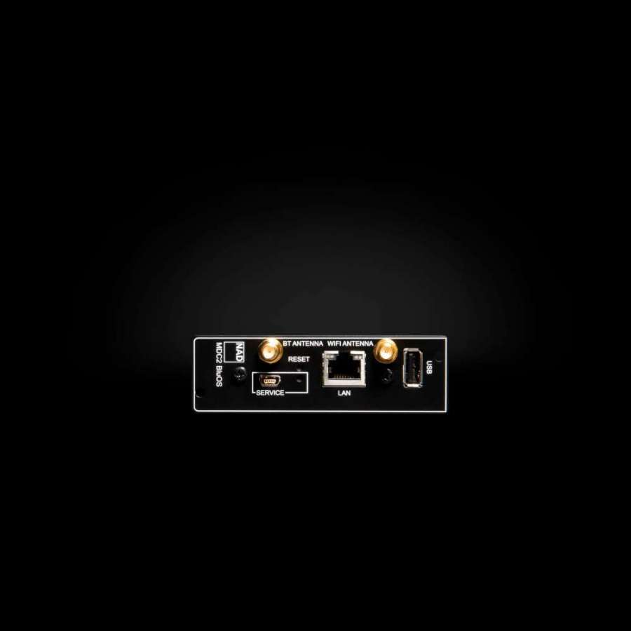 NAD MDC2 BluOS D | Module d'Extension pour Correction de Pièce Dirac Live et Streaming Musical Multi-pièces