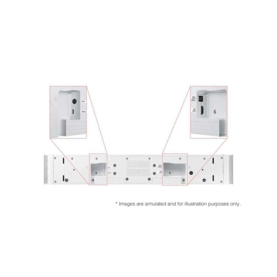 Samsung HW-S61D/EN White | 5.0 Slim Soundbar (2024)