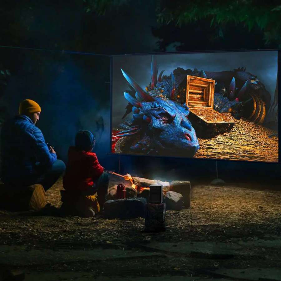Xgimi Halo+ | Projecteur Portable Full-HD Lumineux avec Batterie Intégrée