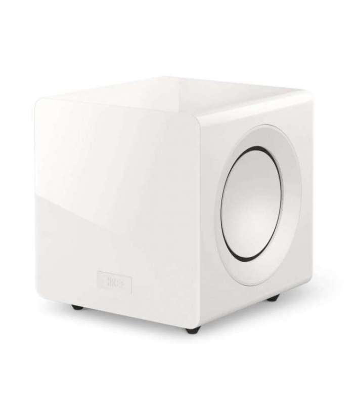 KEF KC92 Gloss White | Caisson de Basses à Double Haut-Parleur et Annulation de Force